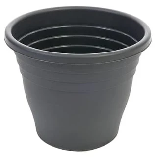 B&M Ascot Round Planter Black 47.5cm