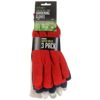 B&M Rolson Gardening Gloves 3pk - Image 3