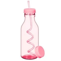 B&M Little Safari Kids Retro Tumbler & Straw - Pink