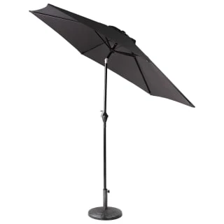 Crank Handle Parasol 2.7m - Black - Image 2