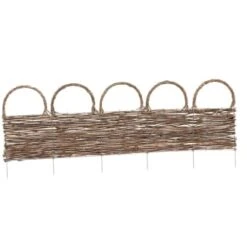 Deluxe Rattan Border Fence 92 X 28cm