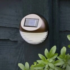 Solar Powered Fence Light - Bronze