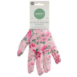 Fashion Nitrile Coated Garden Glove - Floral
