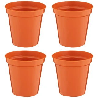 B&M Terracotta Plant Pots 4pk - Image 3