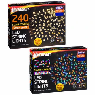 Eveready Solar Powered LED String Lights 240pk - Multicolour - Image 3