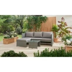 Sorrento Reversible Rattan Effect Corner Sofa Set 2pc