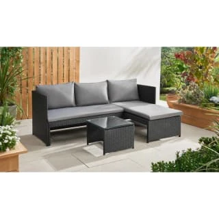 Bali Reversible Rattan Effect Corner Sofa Set - Image 2
