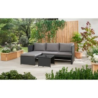 Bali Reversible Rattan Effect Corner Sofa Set - Image 3