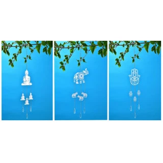 B&M Deluxe Sun Catcher With Hanging Crystals - Buddha - Image 2