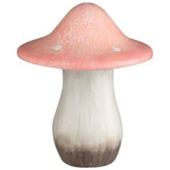 B&M Ceramic Mushroom Ornament - Pink