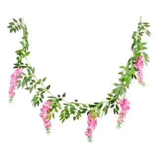 B&M Artificial Wisteria Garland 180cm - Pink - Image 2