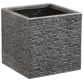 B&M Small Square Planter - Pewter