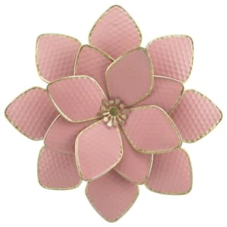 B&M Flower Wall Plaques 2pk - Pink - Image 3