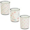 B&M Boho Garden Mini Printed Candles 3pk