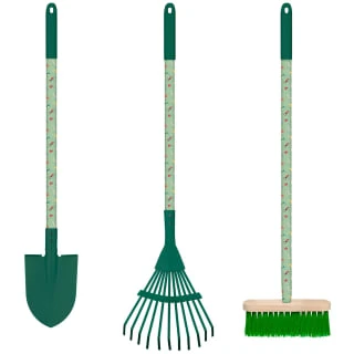Kids Long Handle Printed Tool - Green - Spade - Image 2