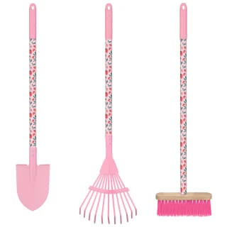 Kids Long Handle Printed Tool - Pink - Brush - Image 3