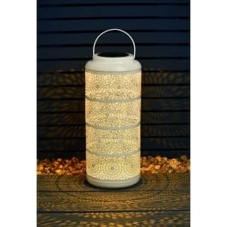 B&M Ocean Air Solar Powered Metal Lantern - Image 2