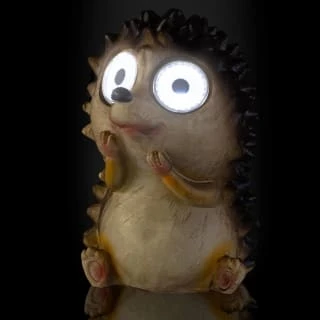 B&M Garden Animal Ornament With Solar Powered Eyes - Hedgehog - Image 2