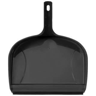 Heavy Duty Dustpan & Bassine Brush Set - Black - Image 2