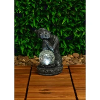 B&M Assorted Sitting Solar Buddha Garden Ornament - Image 7