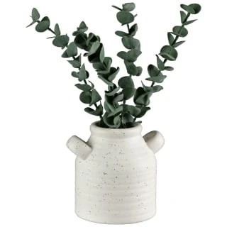 B&M Stone White Vase With Plants